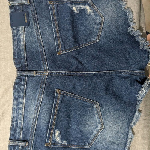 Stradivarius denim shorts used, size L, blue