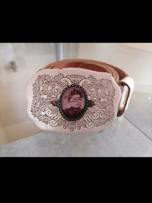 Vintage Diesel leather belt like new, size 90