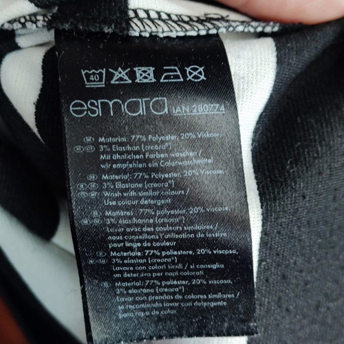 Esmara dress black and white, like new, size XS