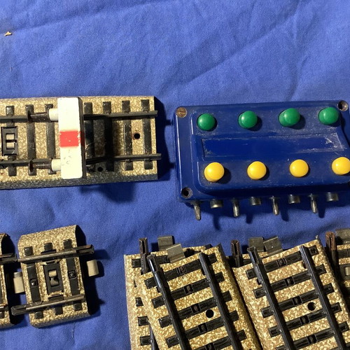 Marklin straight rails used, set of 23 pieces