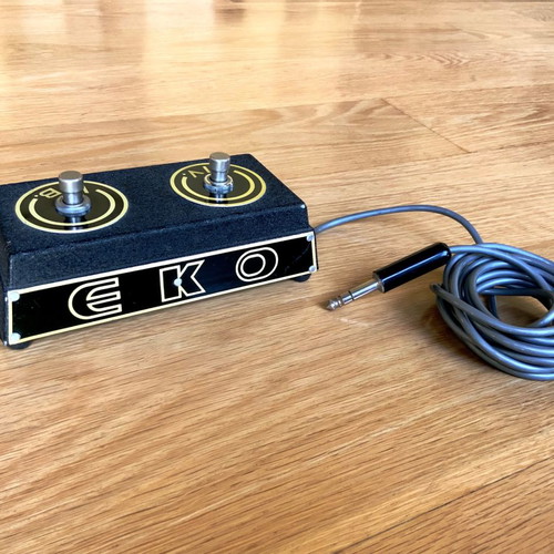 EKO Riv. + Vib. vintage double button used for electric guitar amplifier