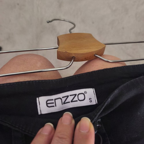 Enzzo black shorts, cotton blend, size S