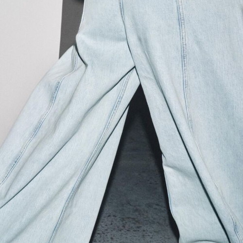 ZARA Jeans ZW Collection wide oversized high-waisted like new, size 36