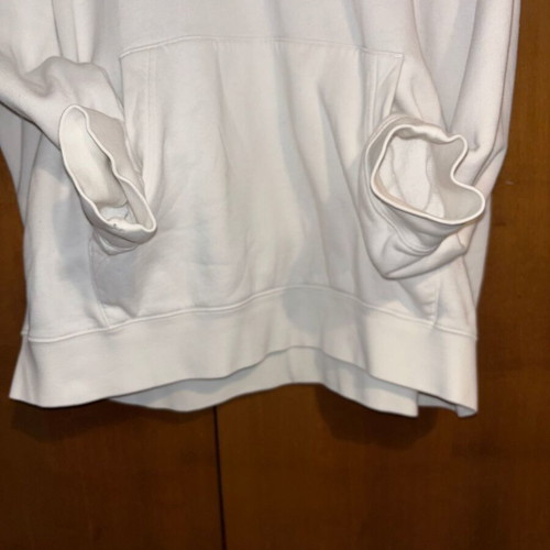 Nike hoodie white with multicolor swoosh like new, XL