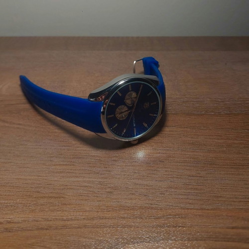 Night Out Bundle with Blue Watch and Two Stainless Steel Chains
