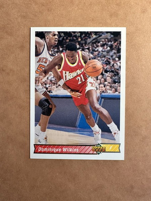 Dominique Wilkins 1992-93 Upper Deck card like new, Atlanta Hawks