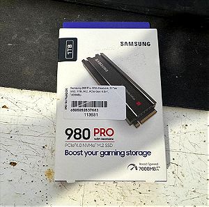 Samsung 980 Pro 1TB w/ Heatsink NVMe express PCIE 4.0 SSD