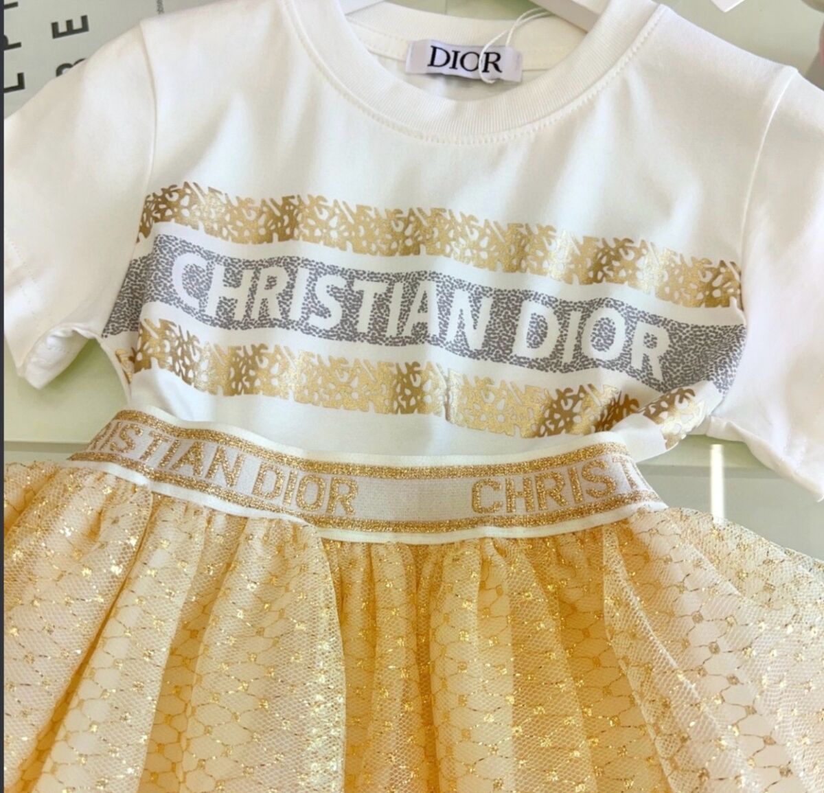 dior キッズ tシャツ クリスチャンディオール Tシャツ キッズ・ベビー