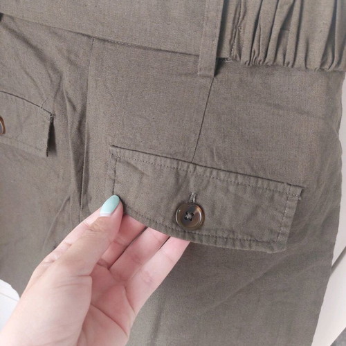 Linen skirt-shorts Zara like new, size XS, khaki