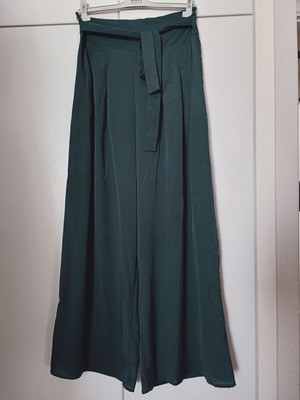 Shein παντελόνα ψηλομέση αφόρετη L/XL σκούρο πράσινο