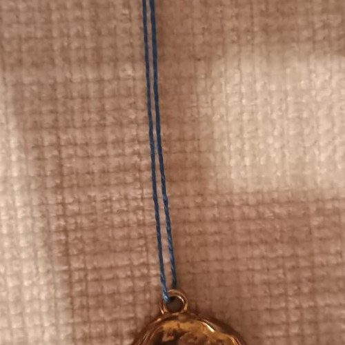 Unisex Necklace with Safety Clasp New, Handmade, Blue and Gold
