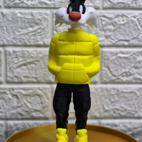 Sylvester Looney Tunes figure new, 3D printed