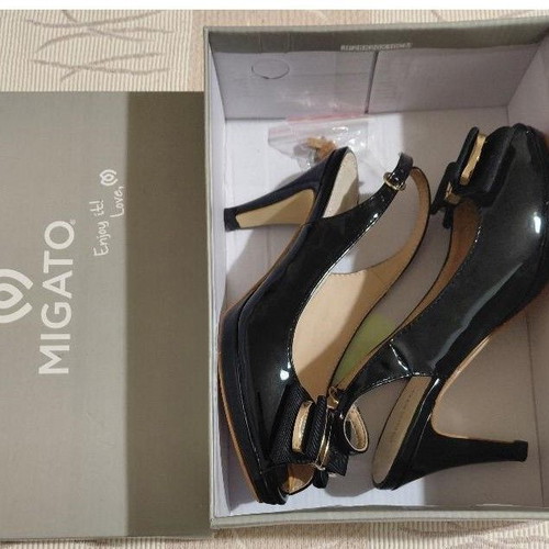 Migato Leather Shoes No.36 New Black Pumps