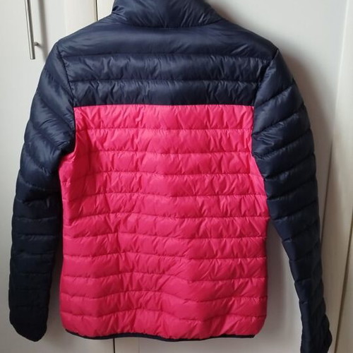 Women's lightweight puff jacket like new, pink and blue, size XS