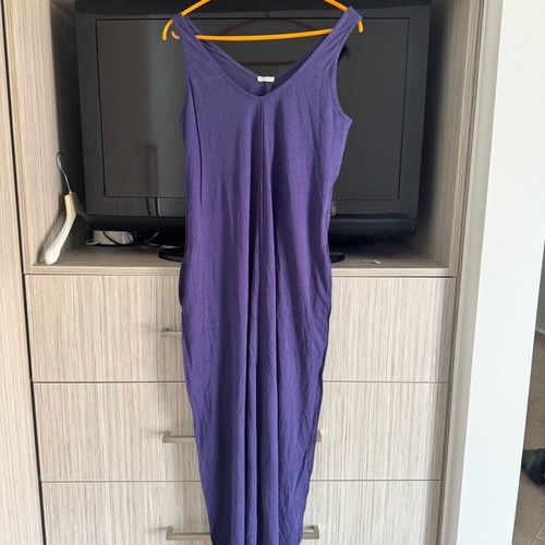 Benetton dress new, purple, with pockets, loose fit, Small