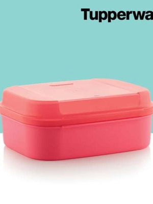 Tupperware Mikró Delís 1.4L Sweet Box new, coral color