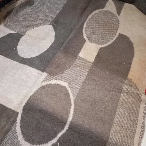 Mohair rug used 1.70x2.70 old made from goat hair