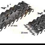  Μεντεσεδάκι αντικέ σκαλιστό 37x23 mm (2 τεμ.)