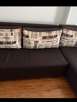 Corner sofa bed used with storage space, separable