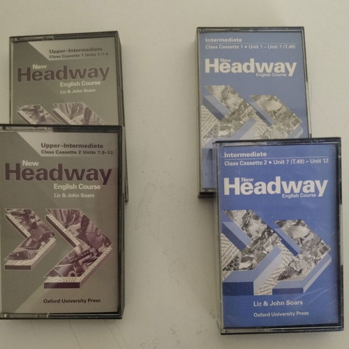 New Headway English Course cassette tapes like new, set of 4