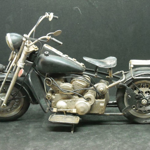 Decorative vintage Harley Davidson type motorcycle used, small