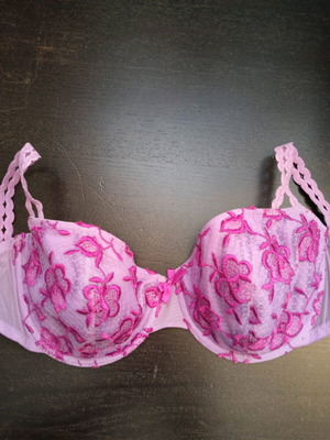 Passionata bra purple with lighter flowers 80C used