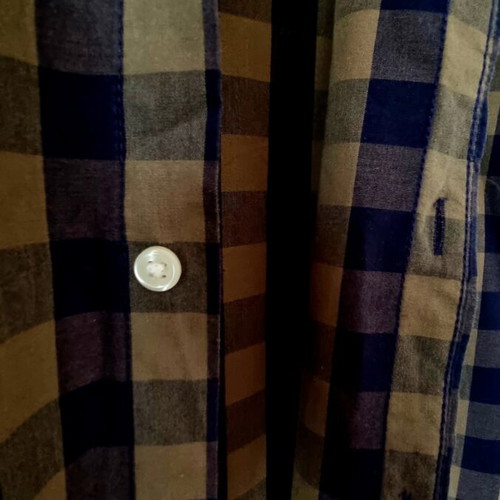 Jack & Jones spring shirt, blue and green, size M