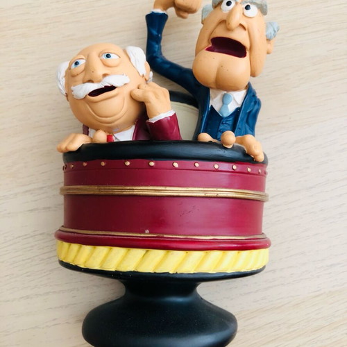 Statler and Waldorf collectible figurine like new, vintage resin