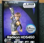 SAPPHIRE RADEON HD5450 1GB DDR3 PCI-E