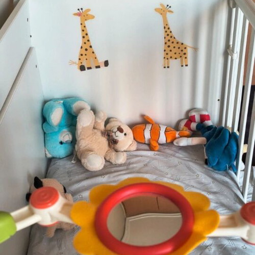 Lorelli baby cot like new with mattress and accessories