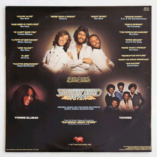 Saturday Night Fever double vinyl record used 1977