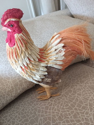 Decorative Rooster almost like new, 30 cm, polystyrene interior