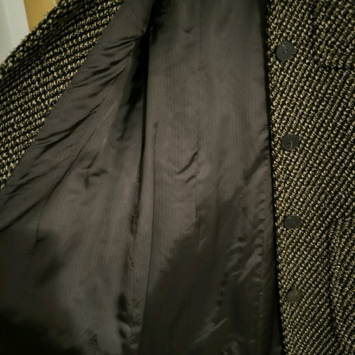 Sarah Lawrence coat like new, brown shades, size S