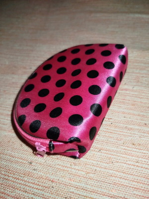 Pink polka dot wallet unused H&M