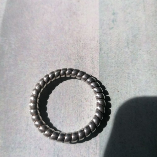 Men's silver 925 twisted ring new