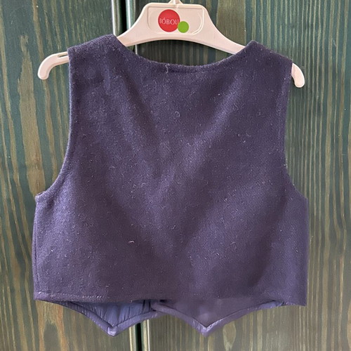Children's winter vest dark blue size 5 like new