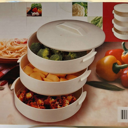 Plastic Microwave Steamer 3-Tier New in Box