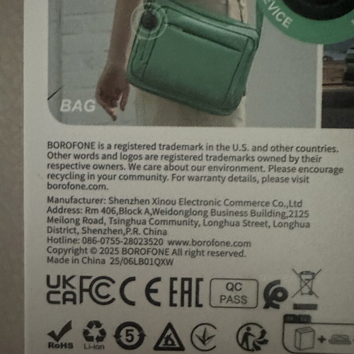 Borofone BC104 Anti-Lost Device compatible with Apple Find My, sealed