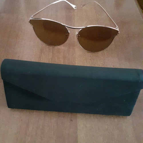 Women's sunglasses new brown with case