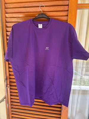 Fruit of the Loom ανδρικό T-shirt XXL μωβ μεταχειρισμένο