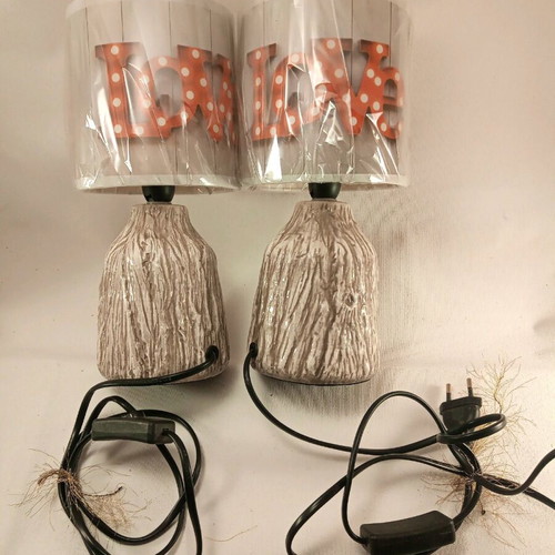 Love ceramic table lamps two new 27x14