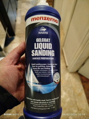 Gelcoat Liquid Sanding Polish for Boats New 1 Liter