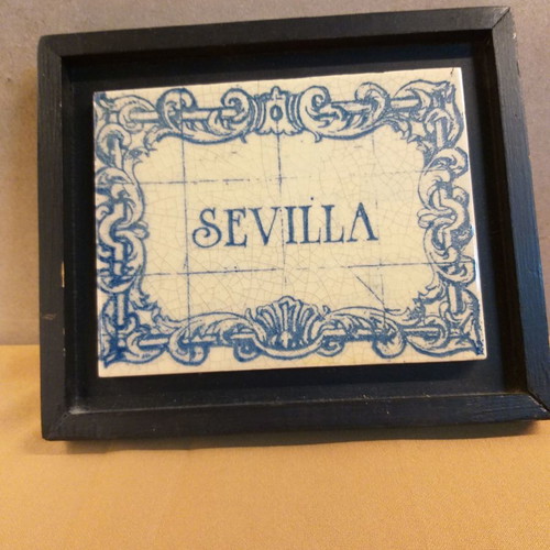 Decorative Azulejo Tile Frame from Seville used