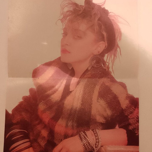 Madonna & Jennifer Rush poster like new, double-sided