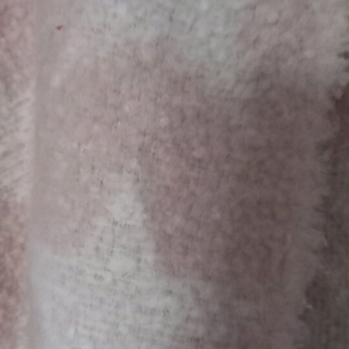 Scarf like new, white and pink, soft and fluffy
