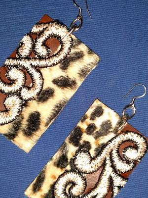 Handmade earrings with stainless hypoallergenic hook multicolored made to order