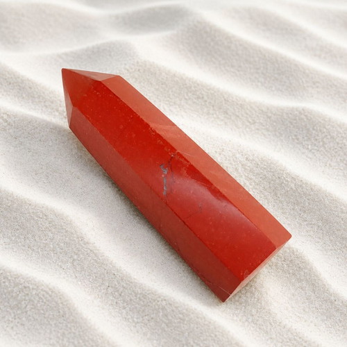 Decorative desk obelisk with agate stone