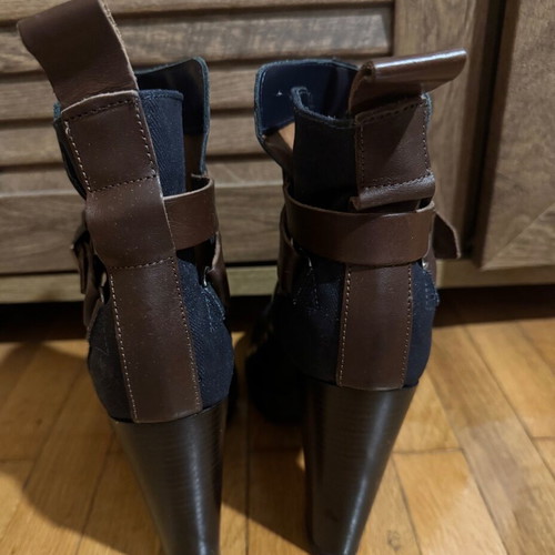 G-Star Raw ankle boots like new, blue with brown details