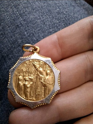 Two-tone Confirmation Medal 28 mm used