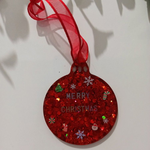Handmade Christmas ornament made of resin new